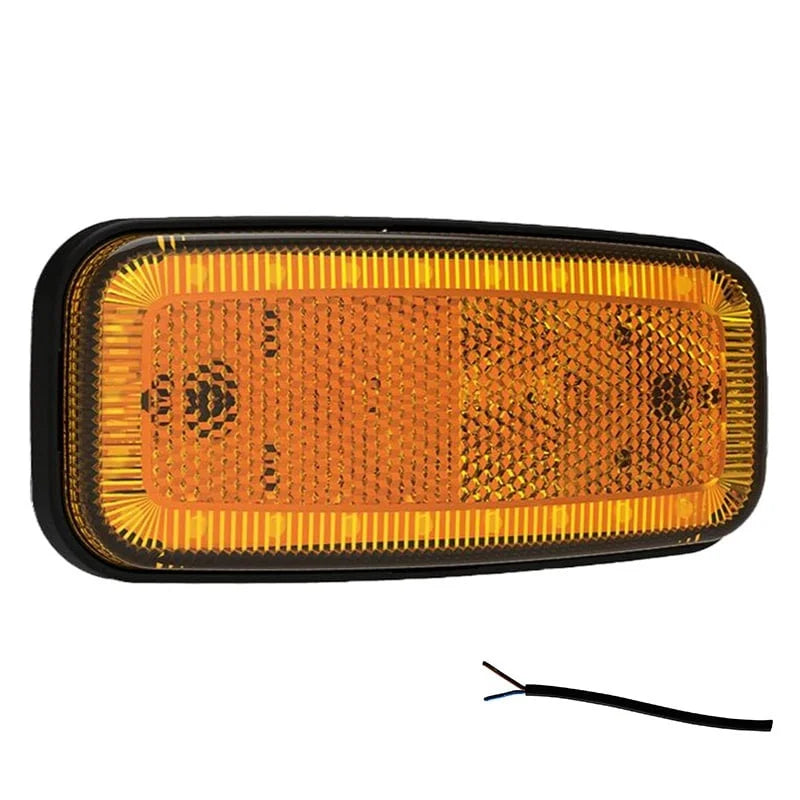LED markeringslicht amber | 12-24v | 50cm. kabel | MV-1200A