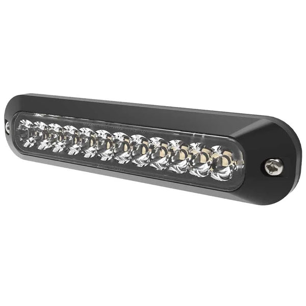 LED flitser | R65 | amber | wit (split) 8-LED | 12-24v | ED3755AC