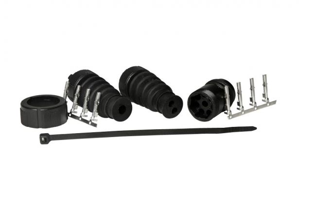 8 pin's male bajonet aansluiting (lamp zijde)