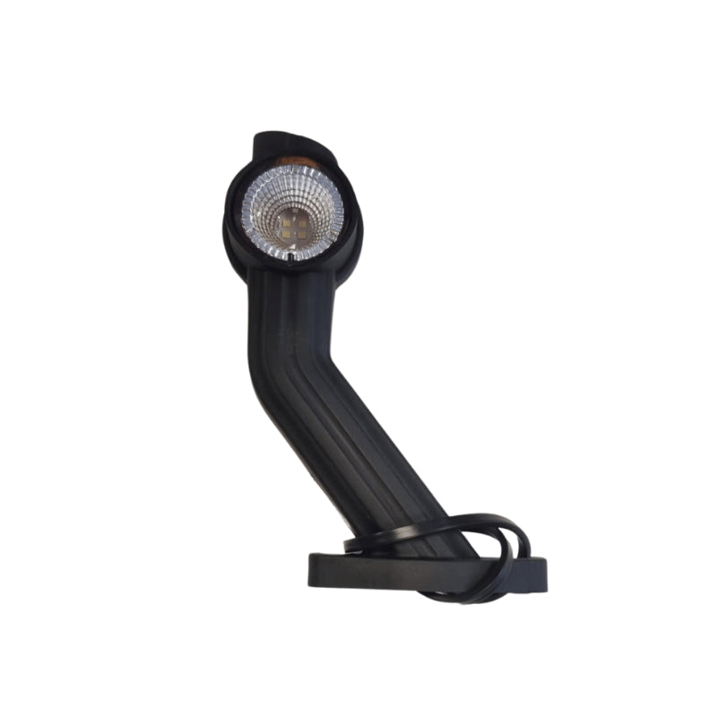 LED breedtelamp links, schuine steel 12-36V Superseal | M10BV-701RWA-SS