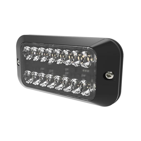 LED flitser | R65 | amber + wit (split) 8-LED | 12-24v | ED3789AC