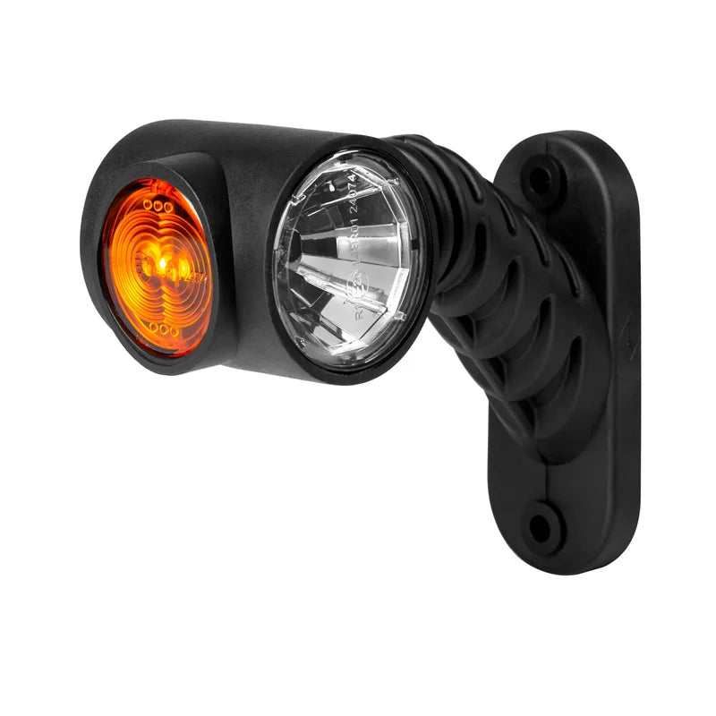 LED dark breedtelamp rechts rood-wit-amber 12-24v 50cm kabel
