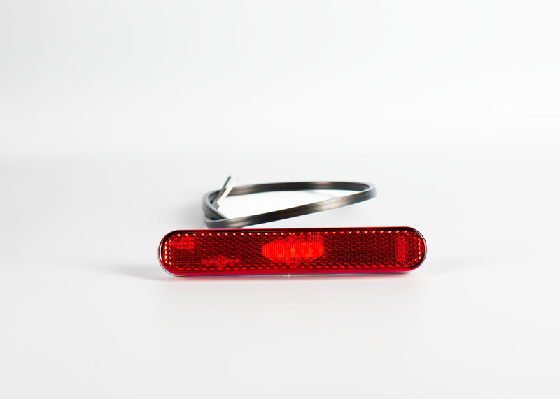 LED Slimline markeerlicht rood plakmontage 12-24v 50cm kabel | MV-6590R