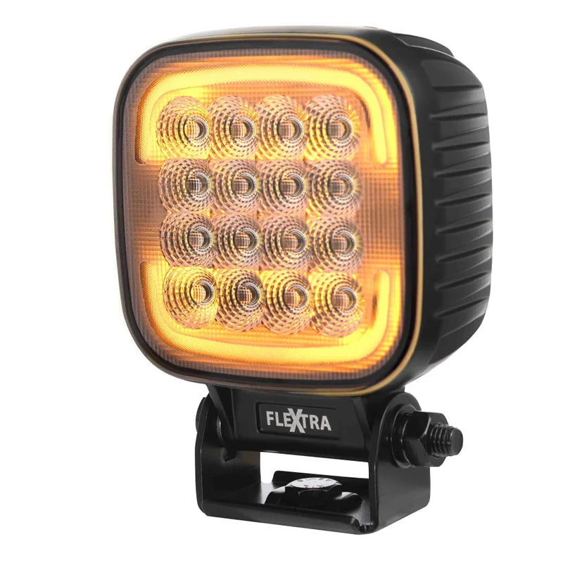 LED Quad werklamp incl positielicht 9-36v - 9280lm - 80W | 581480