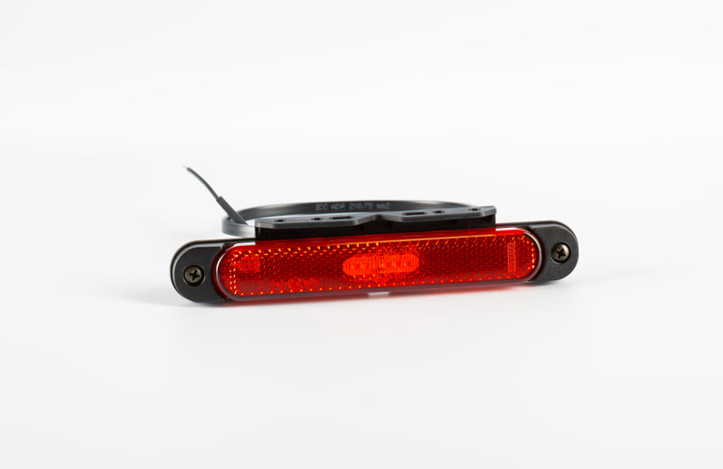 LED Slimline markeerlicht rood beugel 12-24v 50cm kabel | MV-6550R