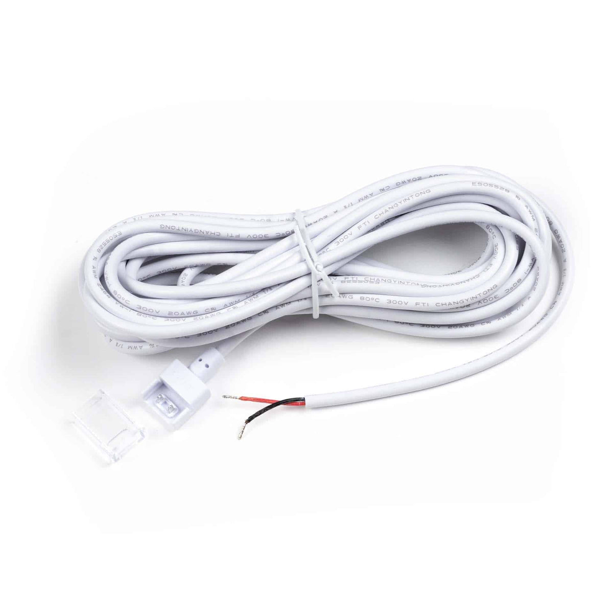 Klik-connector IP68 tbv LED strip (conn. - 500cm kabeleind)