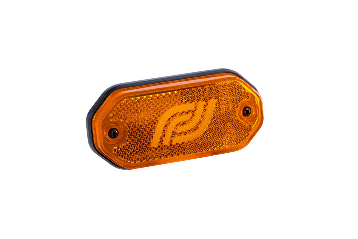 LED markeerlicht | amber | 12-24V | 0,5m. kabel + 0,75 connector