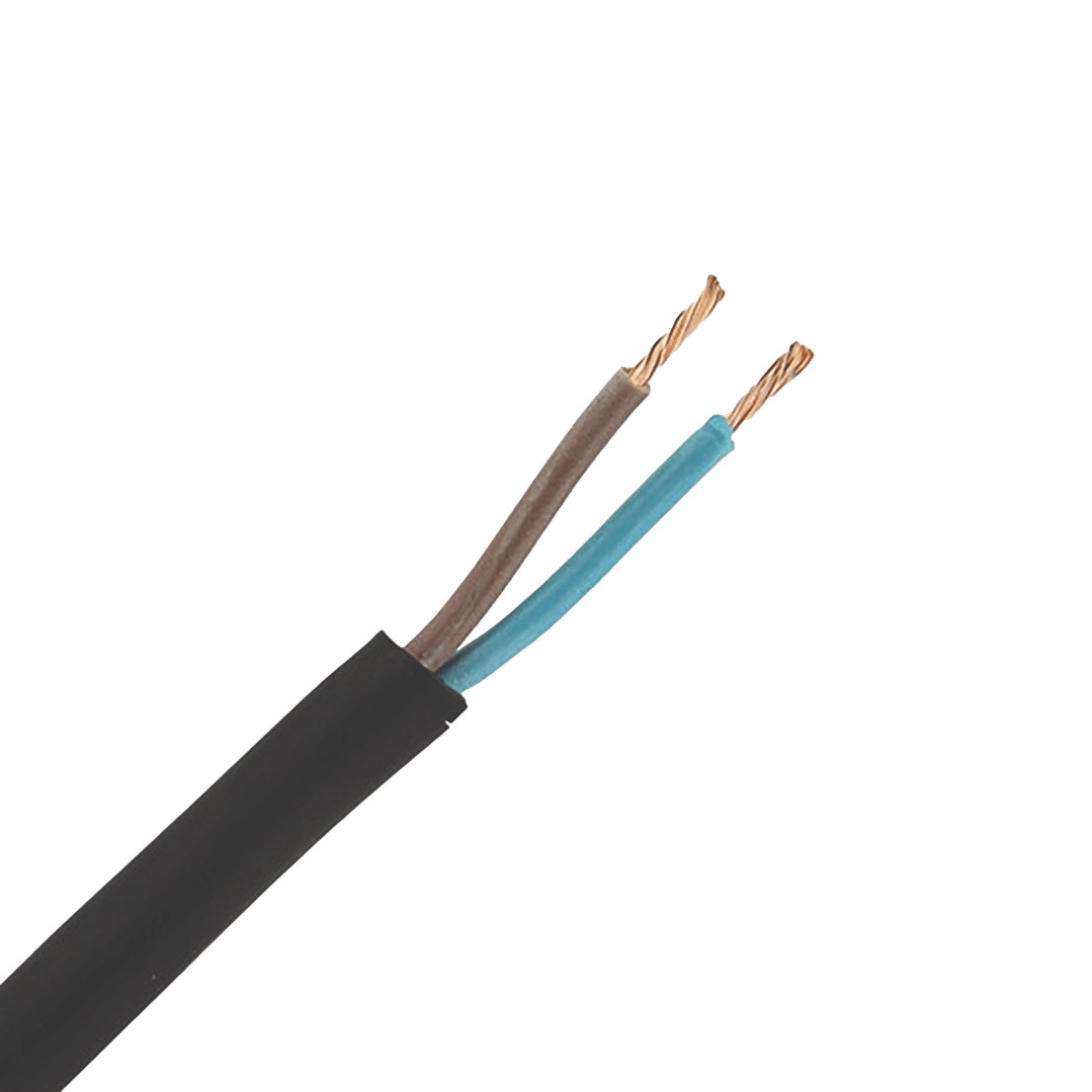 2-aderige kabel | 2,50mm² | bruin-blauw | rond | 100m