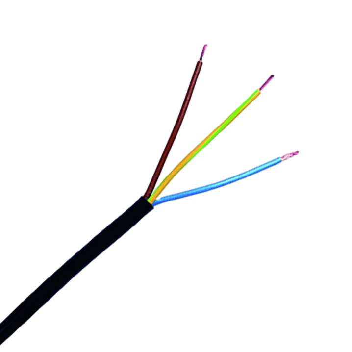 3-aderige kabel | 0,75mm² | blauw-bruin-groen | 50m