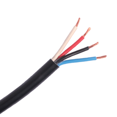4-aderige kabel | 1,50mm² | zwart-rood-wit-blauw | 50m