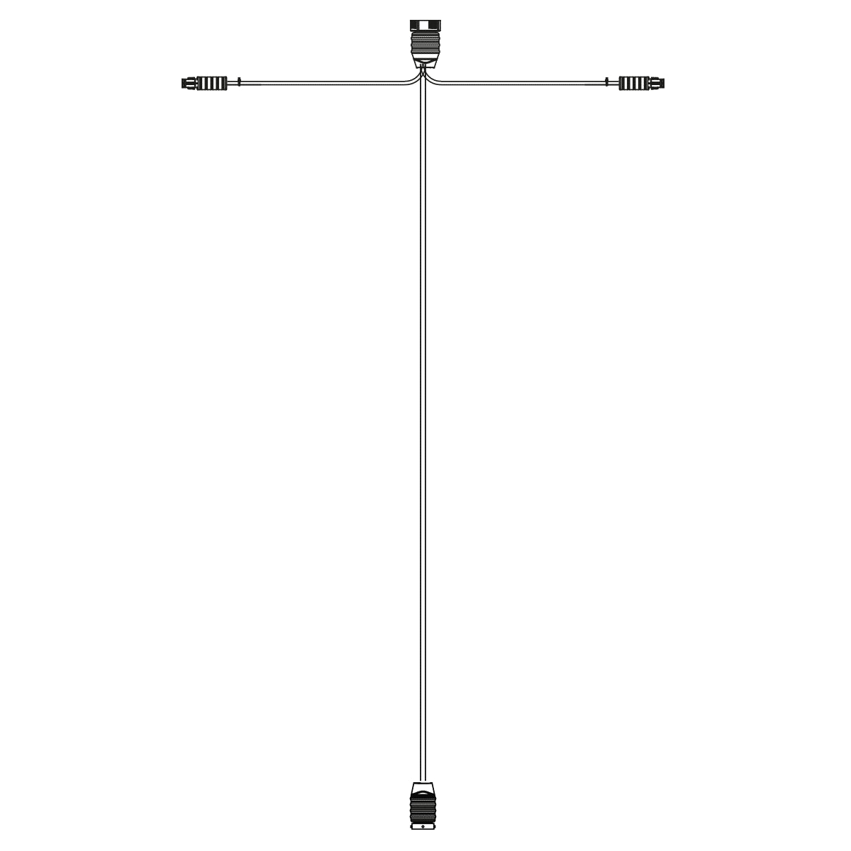 Hoofdkabel 15m | incl zij-kabel | 15-aderig | 2x 15P Bajonet