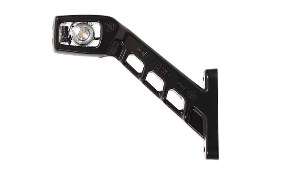 LED Breedtelamp links rood-wit-amber 12-24v 21cm kabel