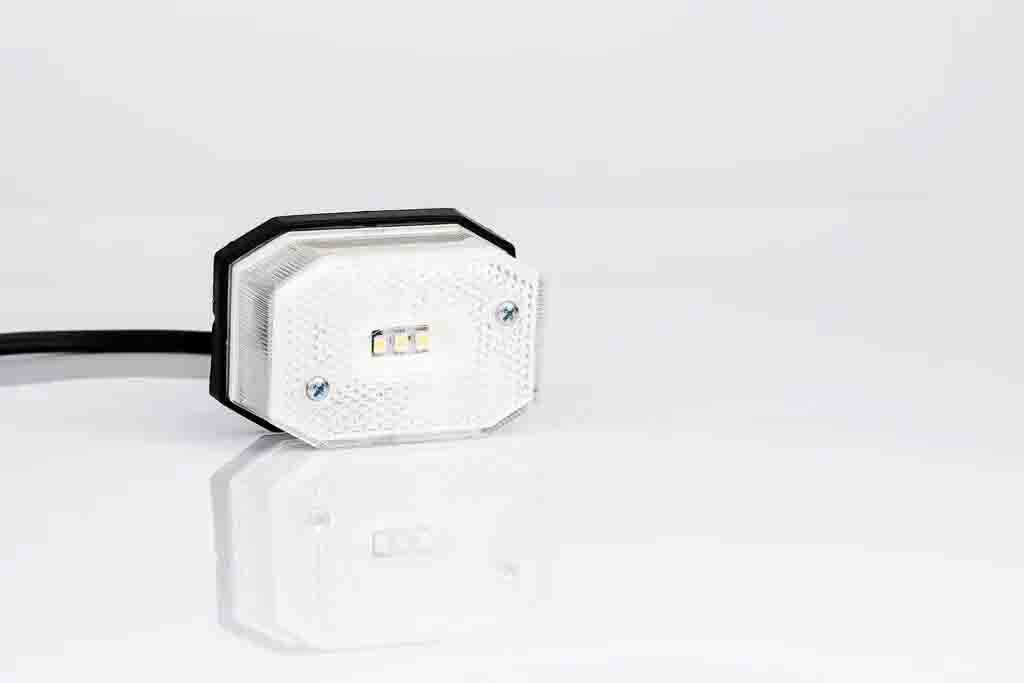 LED markeringslicht wit 12-24v 0,75mm2 connector | MV-2790W