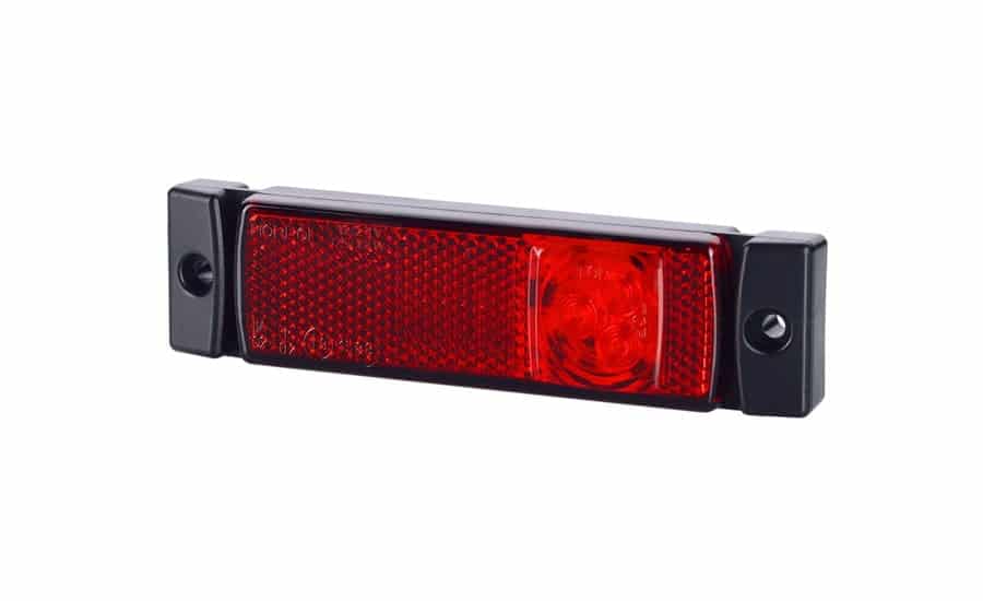 LED markeerlicht | rood | 12-24V | 0,45m. kabel