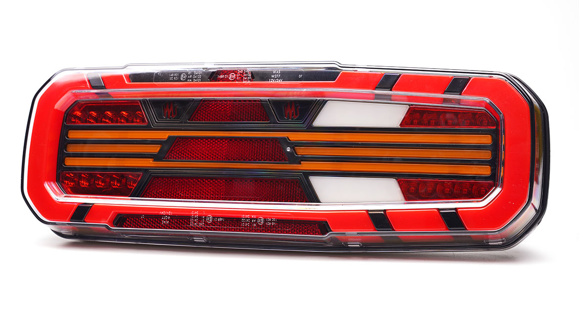 LED Trailerlamp rechts 12-24v 200cm kabel