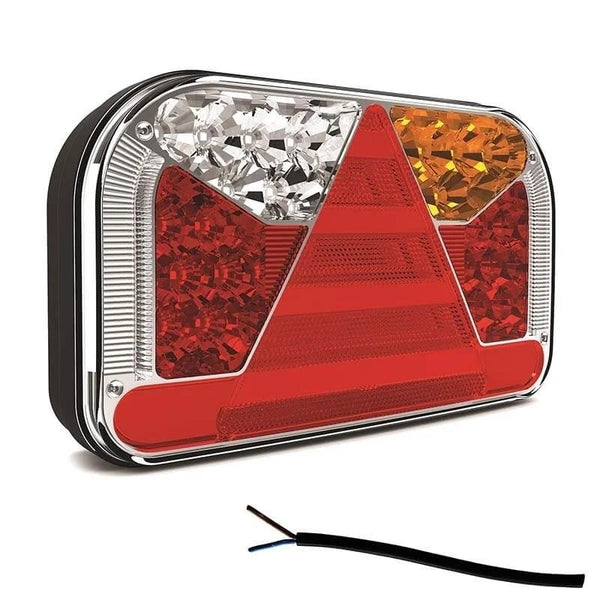 Rechts | LED achterlicht met kentekenlicht | 12-36v | 100cm. kabel | V10C7-552