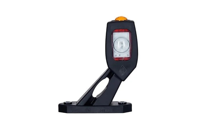 LED breedtelamp links met alarm rood-wit-amber 12-24v | MB-3632RWA