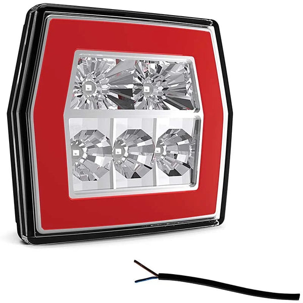 LED compact achterlicht zonder kentekenlicht | 12-36v | 100cm. kabel | V10C3-700