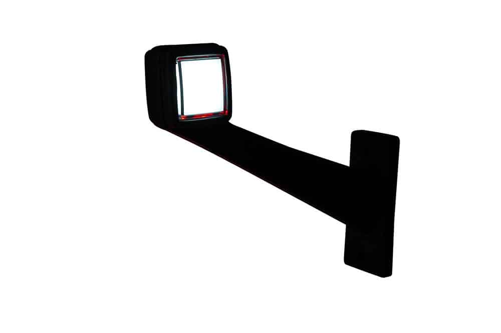 LED breedtelamp rechts rood-wit 12-24v 50cm kabel