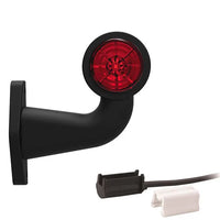Rechts | LED breedtelamp met haakse steel | 12-36v | 1,5mm². connector | M10BV-422RW
