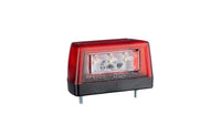 LED kentekenverlichting met rode markering 12-24v 0,5m kabel | MK-2300R