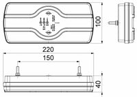 Links | LED achterlicht | neon | kentekenverlichting | 12-36v | 50cm. kabel | VC-3602