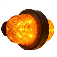LED pendellamp amber | korte steel | heldere lens | 12-24v | MB-1010A