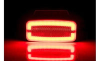 LED markeringslicht rood met beugel | 12-24v | 50cm. kabel | MV-4950R