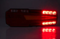 LED neon achterlicht links (non-driehoek) 12-24v 7-PIN's AMP | VC-5051B7