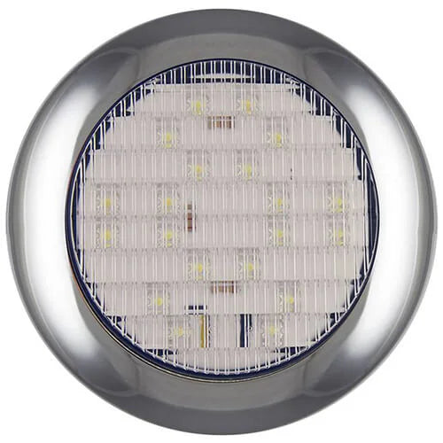 LED achteruitrijlicht met chromen rand | 12-24v | 0,15m. kabel | 145WME