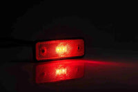 LED markeringslicht rood || 12-24v | 50cm. kabel | MV-2900R