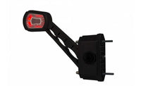 LED breedtelamp links met alarm rood-wit-amber 12-24v | MBA-2761RWA