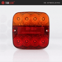 LED compact achterlicht | 12v | 50cm. kabel | 99AR