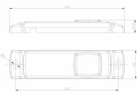 LED markeringslicht wit | 12-24v | 500cm. kabel | M10MV-190W 5M