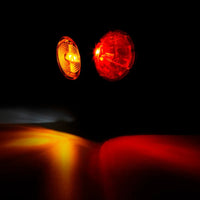 LED dark breedtelamp rechts rood-wit-amber 12-24v 50cm kabel