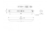 LED Achter-rem-knipperlicht 12-24v 5m. kabel | VC-100-5M