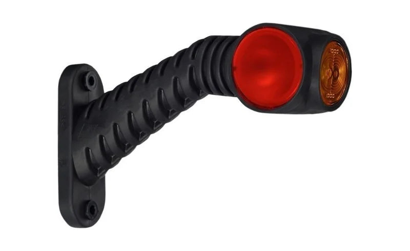 Rechts | LED breedtelamp rood-wit-amber | 12-24v | 50cm. kabel | MB-4792RWA