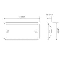 LED interieurverlichting | grijs | 24v | koud wit licht | 148GW24