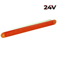 LED knipperlicht slimline amber lens | 24v | 40cm. kabel | 235A24