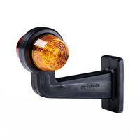 LED breedtelamp set 12-24v | rood-amber | 195mm paal