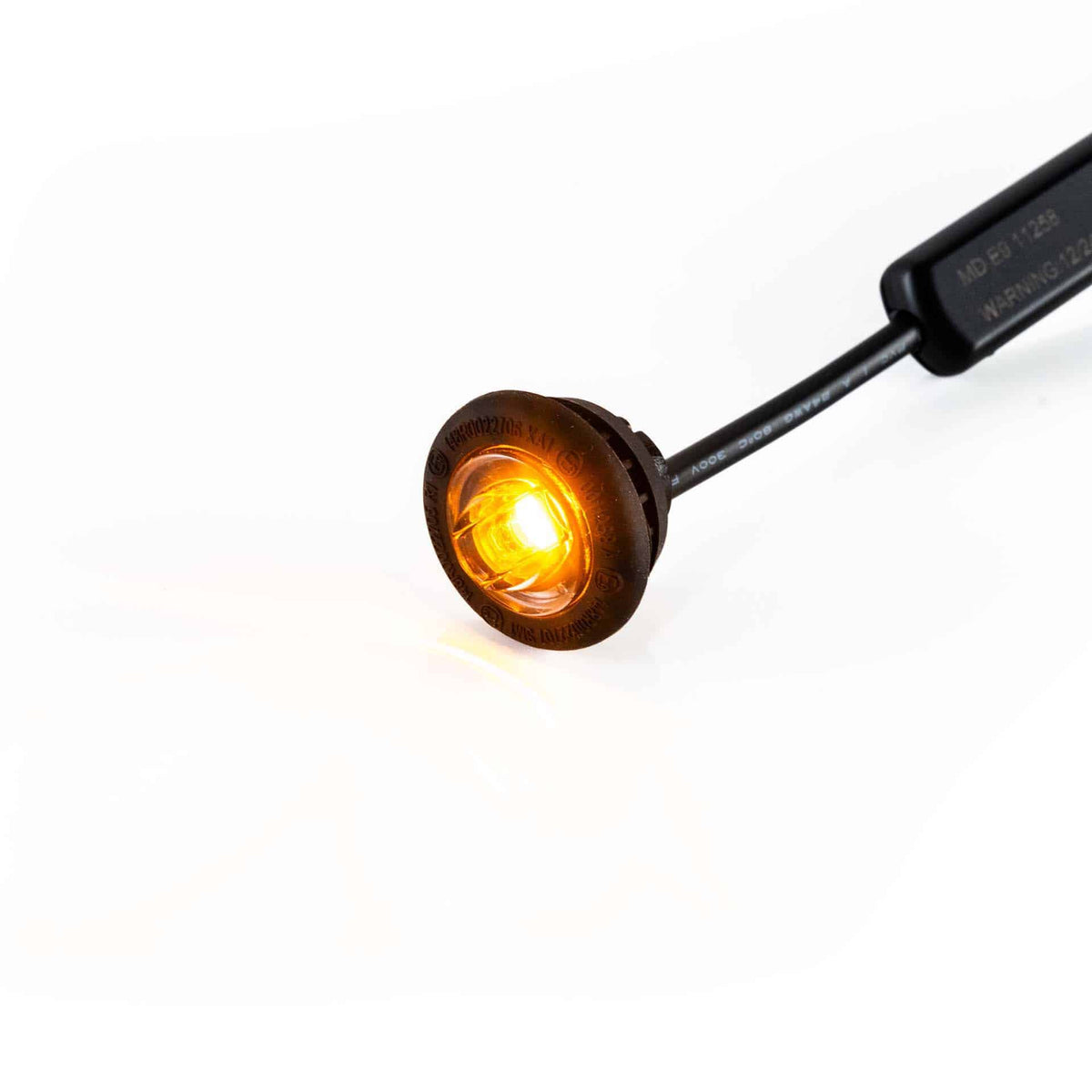 LED markeerlicht amber 12-24v 25cm kabel