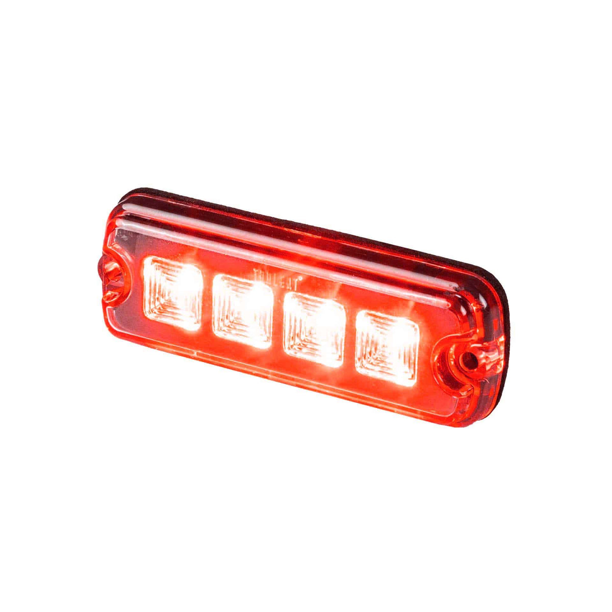 LED R10 Flitser 4-LED rood 12-24v 200cm kabel