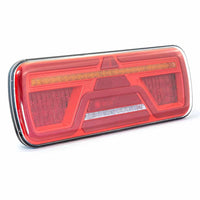 Links | LED neon achterlicht | dynamisch knipperlicht | 12-24v | 200cm. kabel | VC-2001