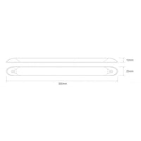 LED interieurverlichting | excl. schakelaar | 30cm. | wit | 24v. | koud wit licht | 1061-24
