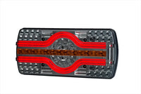 Links | LED neon achterlicht met kentekenlicht | 12-24v | 2,0m kabel | VC-3651
