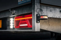 Links | LED breedtelamp | 12-24v | 30cm. kabel | rood-wit-amber | 1009LE