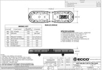 LED flitsbalk amber | 13 serie | ECE-R65 amber | transparant | 770mm | 24 LED's | 13-00002-E