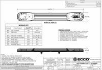 LED flitsbalk amber | 13 serie | ECE-R65 amber | 1500mm | 16 LED's | 13-00015-E