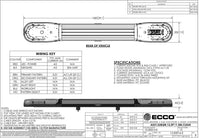 LED flitsbalk amber | 13 serie | ECE-R65 amber | transparant | 1500mm | 16 LED's | 13-00016-E