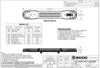 LED flitsbalk amber | 13 serie | ECE-R65 amber | 1250mm | 12 LED's | 13-00021-E